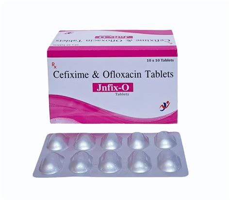 JNFIX O Cefixime Ofloxacin Tablet Packaging Type Alu Alu Packaging