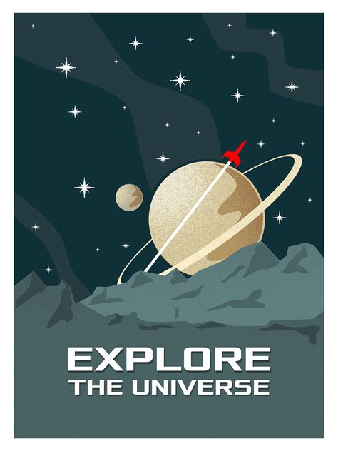 "Explore The Universe" Poster for Sale by Keyur44 | Space travel ...