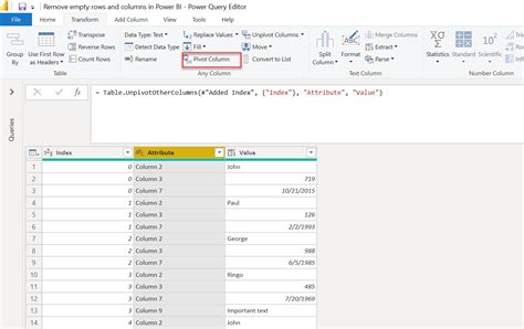 How To Remove Empty Columns In Power Bi Printable Forms Free Online