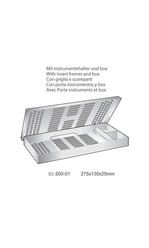 Sterilization Container , With Insert frames and box – Sidmaan Medical