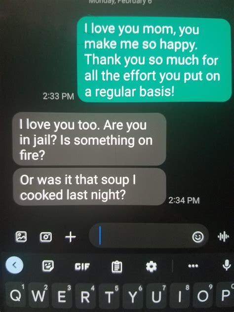 Top comment decided what I texted my mom. This was her response : r
