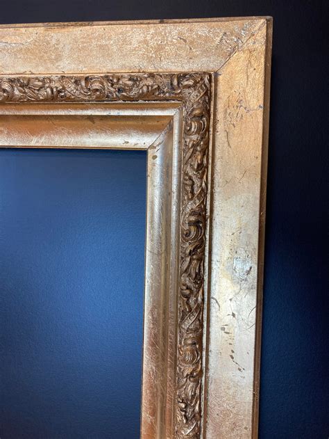 Antique Gold Leaf Picture Frame With A Contemporary Finish For Etsy