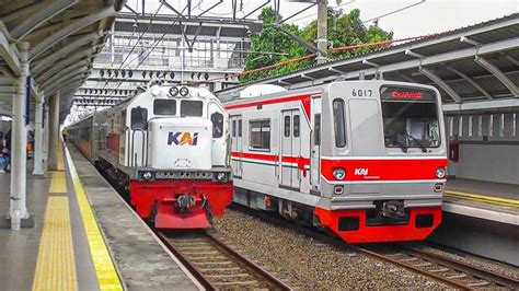 KUMPULAN KERETA API NGEBUT DAN KRL DI STASIUN METLAND TELAGA MURNI TM