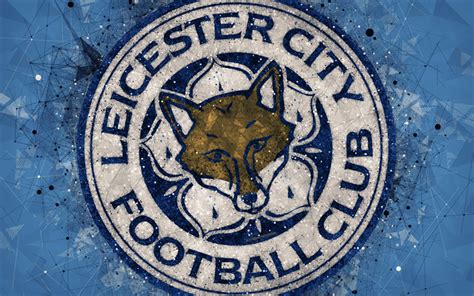 Download wallpapers Leicester City FC, 4k, logo, geometric art, English football club, creative ...