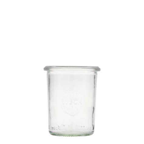 Ml Weck Cylindrical Jar Closure Round Rim Clear