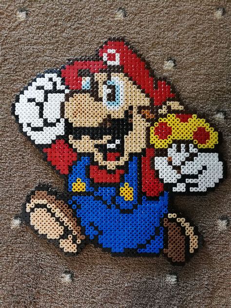 Super Mario Bros Perler Beads Patterns Printable Templates Free