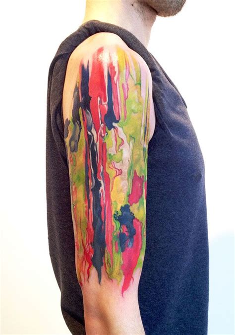 Watercolor Tattoo Looks Like My Arm After A Painting Project