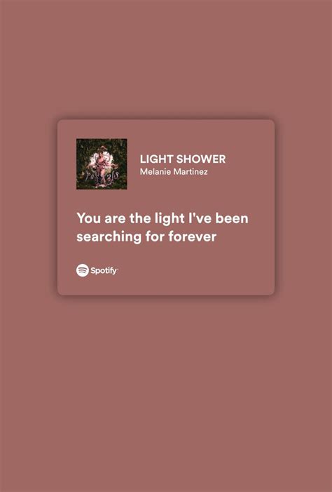 LIGHT SHOWER - Melanie Martinez | Forever lyric, Melanie martinez ...