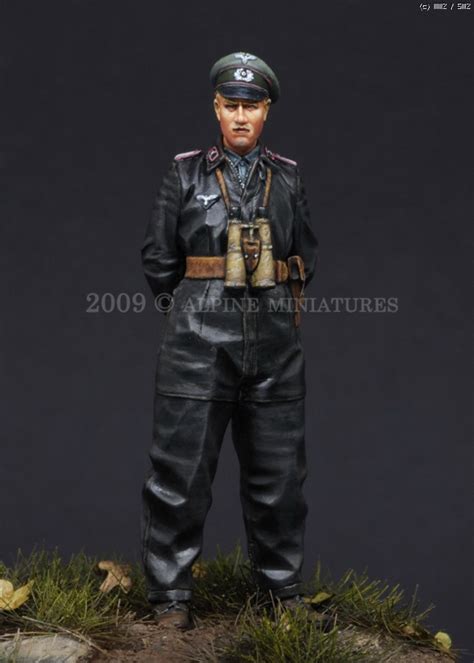 Mmz German Panzer Crew Resin Painting Box Art For Alpine