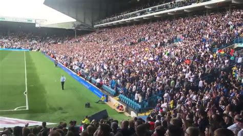 Leeds United Fans Singing Marching On Together Youtube