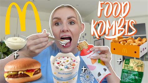 LECKER oder ICH TESTE EURE verrückten FOOD KOMBIS bei MC DONALDS