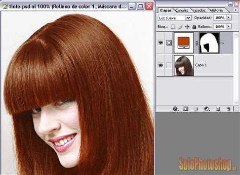 Cambiar Color Del Cabello Solo Photoshop