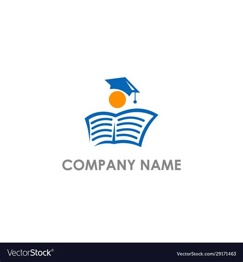 Open Book University Education Logo Royalty Free Vector