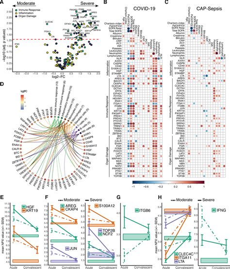 Plasma proteins associated with COVID-19 severity in relation to immune ...