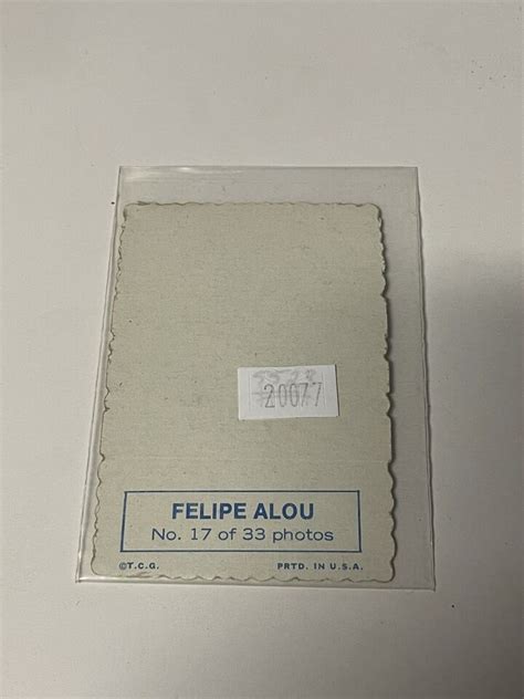 1969 Topps Deckle Edge 17 Felipe Alou 020077 EBay