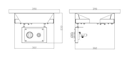 Quemador Cuadrado Hc Manual 39x39x23 Equipamientos Ramos