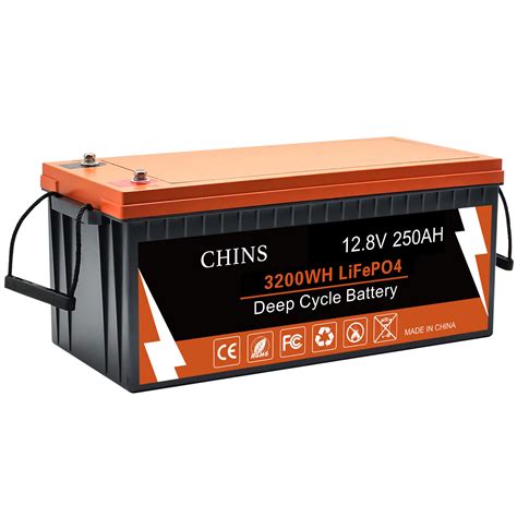 CHINS 12V 24V Lifepo4 Battery Lithium Smart Bluetooth 100AH 200AH 250AH