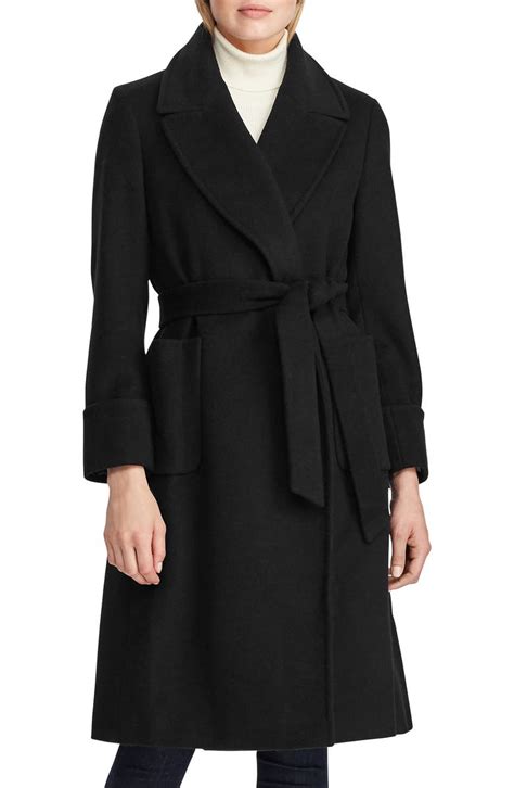 Lauren Ralph Lauren Wool Blend Wrap Coat Nordstrom