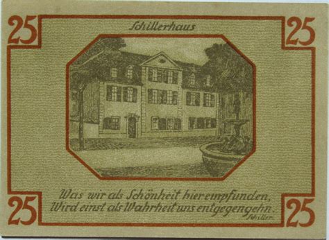 Pfennig Sights Series Schillerhaus City Of Weimar Thuringia