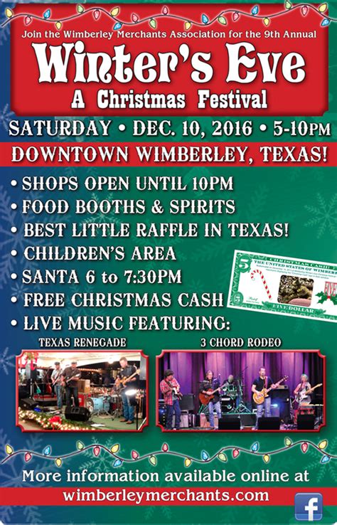 Events Calendar - Wimberley Valley Chamber of Commerce | Event calendar ...