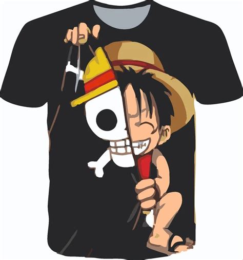 One Piece Monkey D Luffy Printed T Shirts Men Women Summer Casual Short