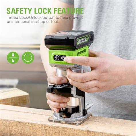 Snapklik Greenworks V Brushless Compact Router Tool Only