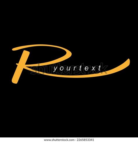 Calligraphy Letter R Logotype Vector Stock Vector (Royalty Free) 2265853341 | Shutterstock