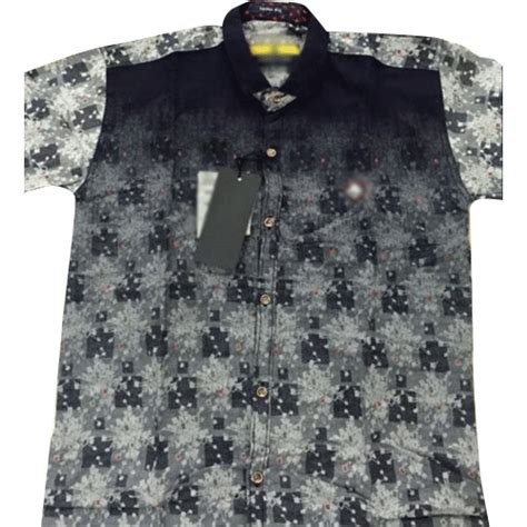 Icfc Printed Mens Designer Cotton Full Sleeve Shirt Size S Xxl