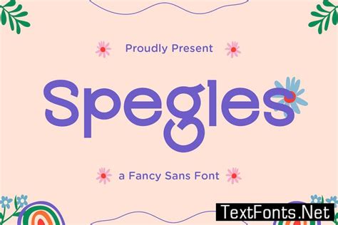 Spegles A Fancy Sans Font