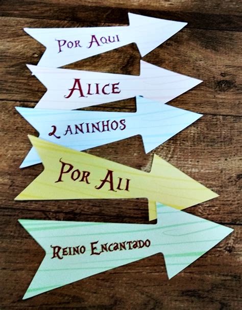 Placa Alice no país das maravilhas Elo7 Produtos Especiais