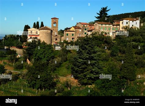 Tuscany Italy Italian Village Stock Photo - Alamy