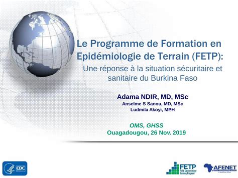 PDF Le Programme de Formation en Epidémiologie de Terrain FETP o