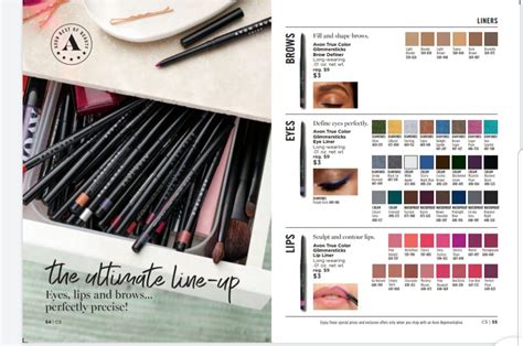 Avon Glimmersticks Color Chart