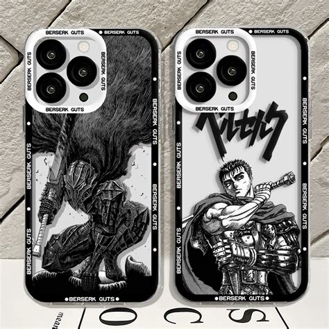 Capa De Telefone Anime Silicone Macio Tampa Transparente Tripas Berserk