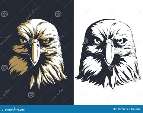 Eagle Head Fire Flame Logo Vector Mascot Design CartoonDealer