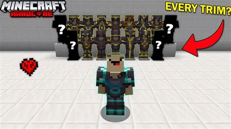 I Collected Every Armor Trim In Minecraft Hardcore Youtube