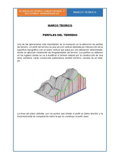 PDF Dibujo De Perfil Longitudinal Y Secciones Transversales DOKUMEN