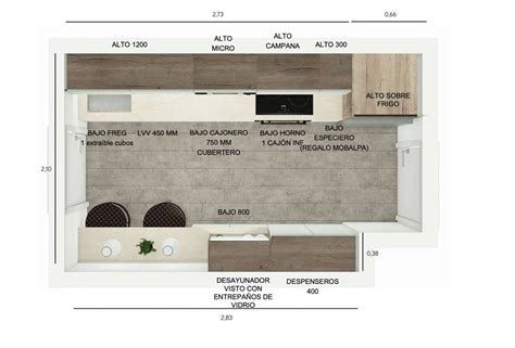 Planos De Cocina Con Medidas Y Precios