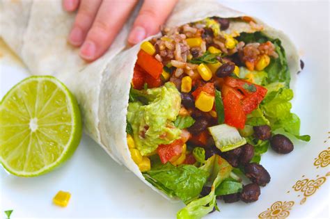 Vegetarian Burrito Recipe World Of Wanderlust