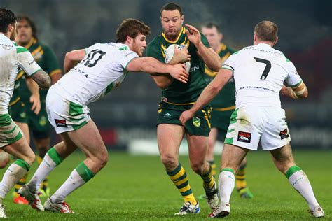 Liam Finn Photos Photos - Australia v Ireland - Rugby League World Cup: Group A - Zimbio