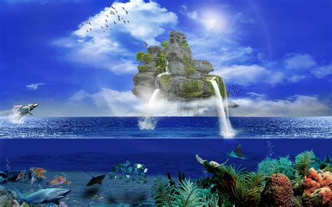 Underwater Waterfall Wallpapers - Wallpaper Cave