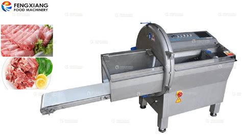 Automatic Fast Bacon Slicer Frozen Meat Slicing Machine Youtube