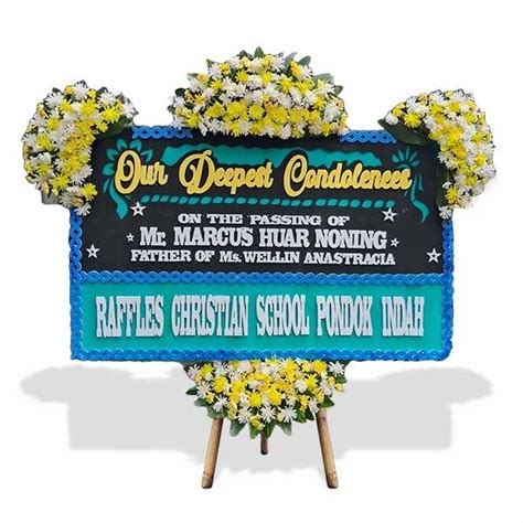 Jual Bunga Papan Duka Cita Solemn Board Jakarta