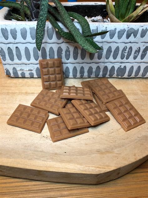 10 Batches Of 3 Mini Chocolate Bar Fondants Etsy