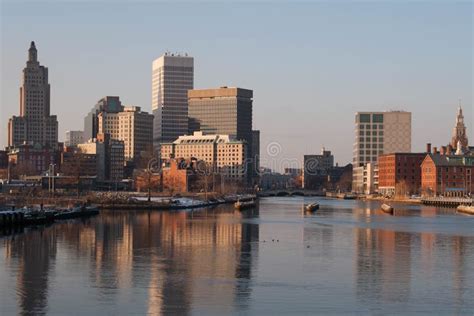 Providence, Rhode Island Skyline in Winter Stock Image - Image of city ...