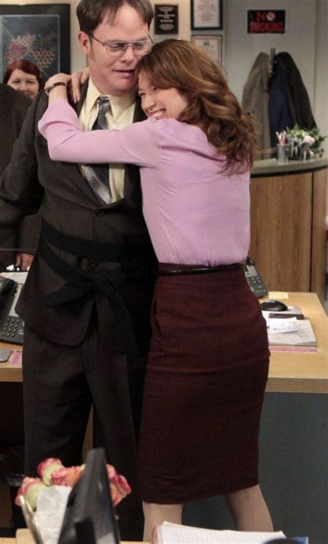 erin and dwight | Ellie kemper, The office erin, Work outfit office