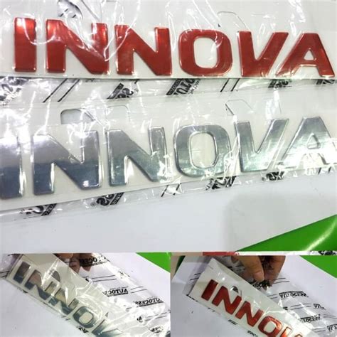 Jual Emblem Innovaembelm Kap Mesin Innovainnova Rebornmerahchrome