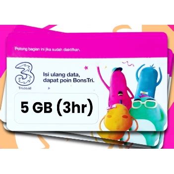 Jual Voucher TRI 5 GB 3 Hari Shopee Indonesia