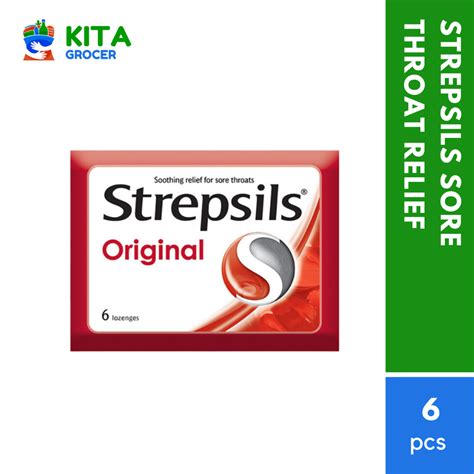 Kita Grocer Strepsils Sore Throat Relief Lozenges S Original