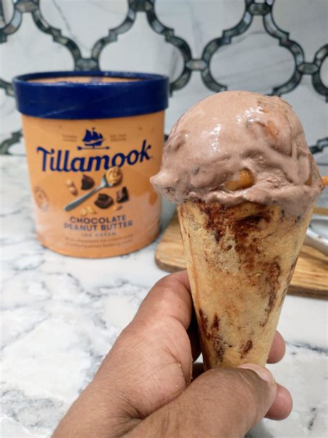 Almost Finished With This Tillamook Ice Cream Chocolate And Peanut